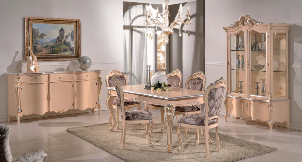 Arredamento zona giorno in stile classico dane mobili Vetrina due ante classica