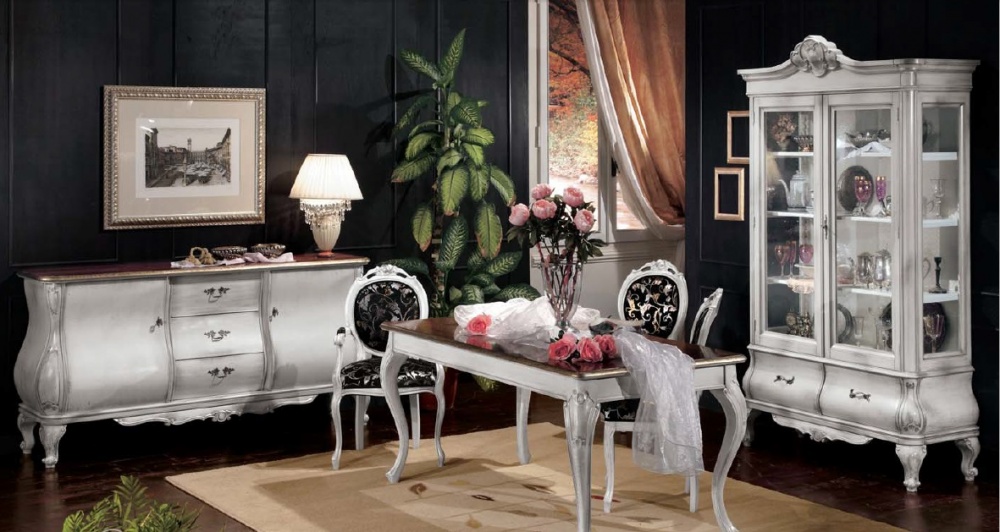 Arredamento zona giorno in stile classico dane mobili Vetrina due ante classica